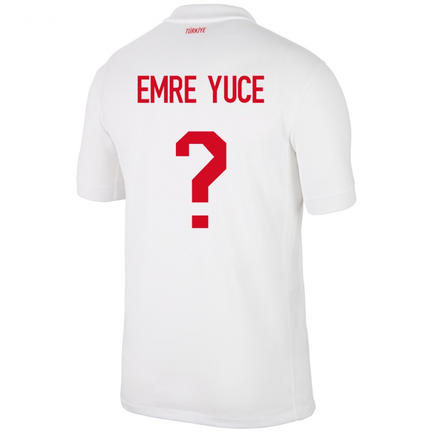 Niño Camiseta Turquía Yunus Emre Yüce #0 Blanco 1ª Equipación 24-26 La Camisa México