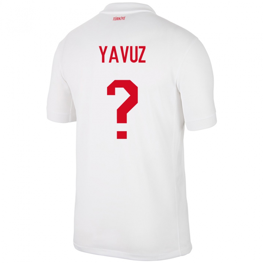 Niño Camiseta Turquía Görkem Yavuz #0 Blanco 1ª Equipación 24-26 La Camisa México