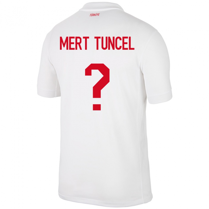 Niño Camiseta Turquía Hasan Mert Tuncel #0 Blanco 1ª Equipación 24-26 La Camisa México