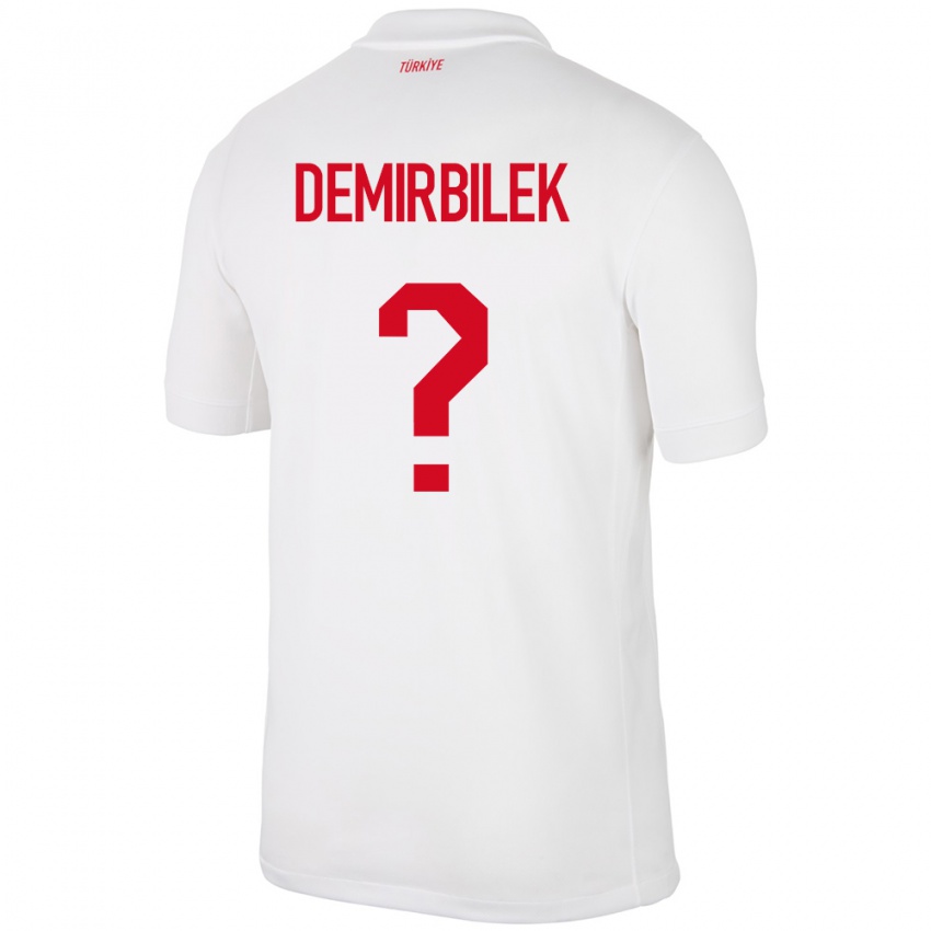 Niño Camiseta Turquía Ali Demirbilek #0 Blanco 1ª Equipación 24-26 La Camisa México