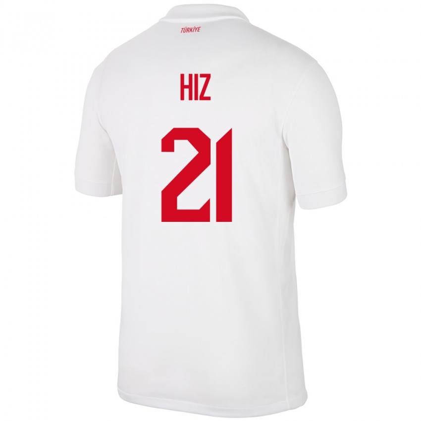 Niño Camiseta Turquía Gülbin Hız #21 Blanco 1ª Equipación 24-26 La Camisa México