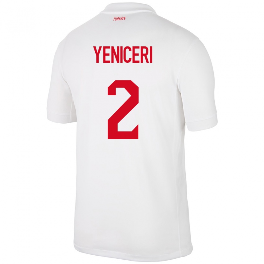 Niño Camiseta Turquía Berna Yeniçeri #2 Blanco 1ª Equipación 24-26 La Camisa México