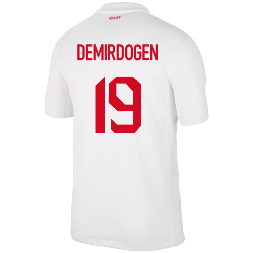 Niño Camiseta Turquía Neslihan Demirdögen #19 Blanco 1ª Equipación 24-26 La Camisa México