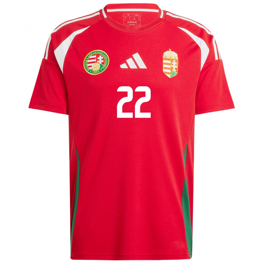 Niño Camiseta Hungría Dorina Borók #22 Rojo 1ª Equipación 24-26 La Camisa México