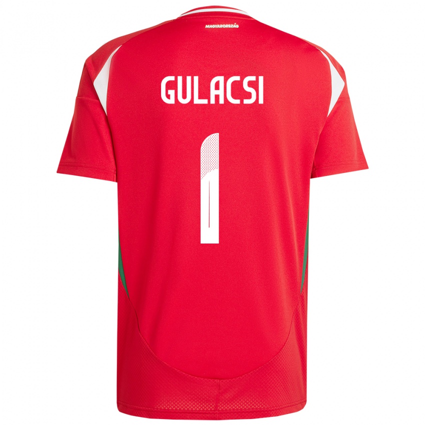 Niño Camiseta Hungría Péter Gulácsi #1 Rojo 1ª Equipación 24-26 La Camisa México