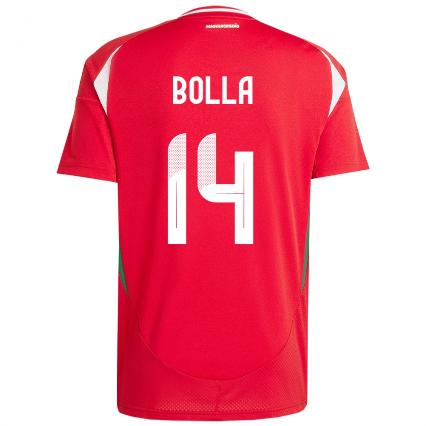 Niño Camiseta Hungría Bendegúz Bolla #14 Rojo 1ª Equipación 24-26 La Camisa México