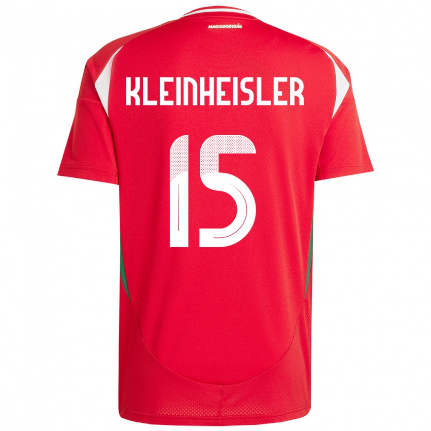 Niño Camiseta Hungría László Kleinheisler #15 Rojo 1ª Equipación 24-26 La Camisa México