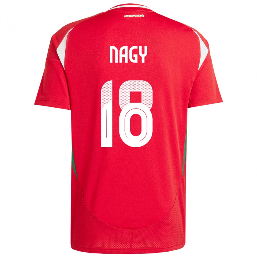 Niño Camiseta Hungría Zsolt Nagy #18 Rojo 1ª Equipación 24-26 La Camisa México