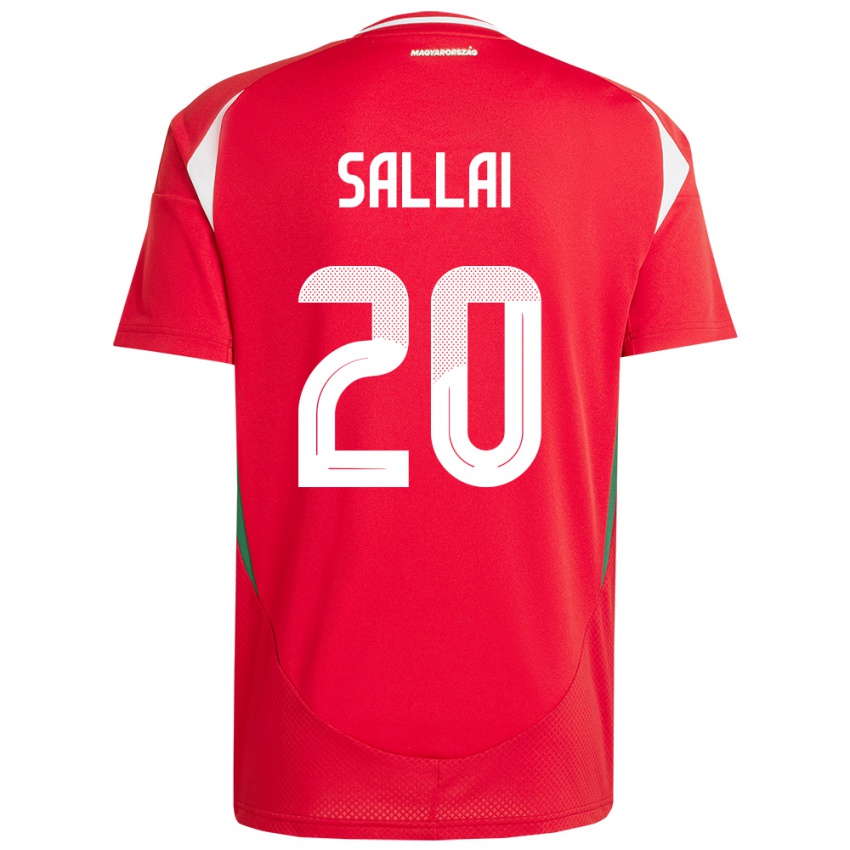 Niño Camiseta Hungría Roland Sallai #20 Rojo 1ª Equipación 24-26 La Camisa México