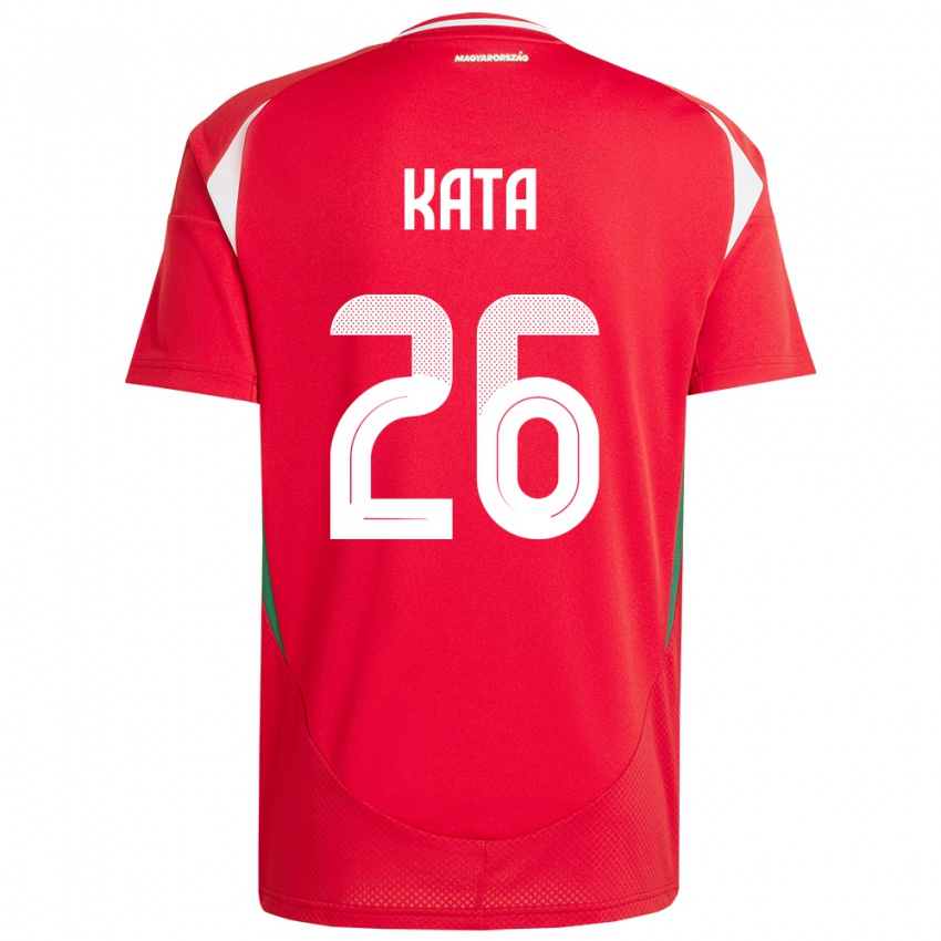 Niño Camiseta Hungría Mihály Kata #26 Rojo 1ª Equipación 24-26 La Camisa México