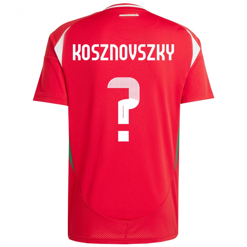 Niño Camiseta Hungría Márk Kosznovszky #0 Rojo 1ª Equipación 24-26 La Camisa México