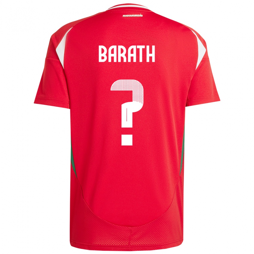 Niño Camiseta Hungría Péter Baráth #0 Rojo 1ª Equipación 24-26 La Camisa México