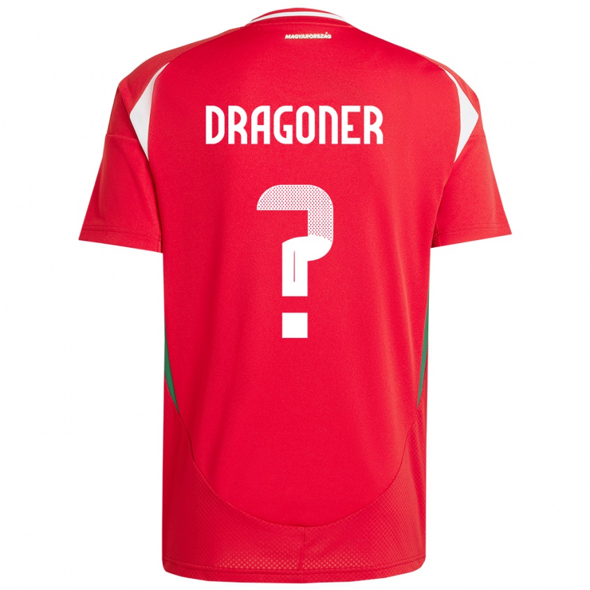 Niño Camiseta Hungría Áron Dragóner #0 Rojo 1ª Equipación 24-26 La Camisa México