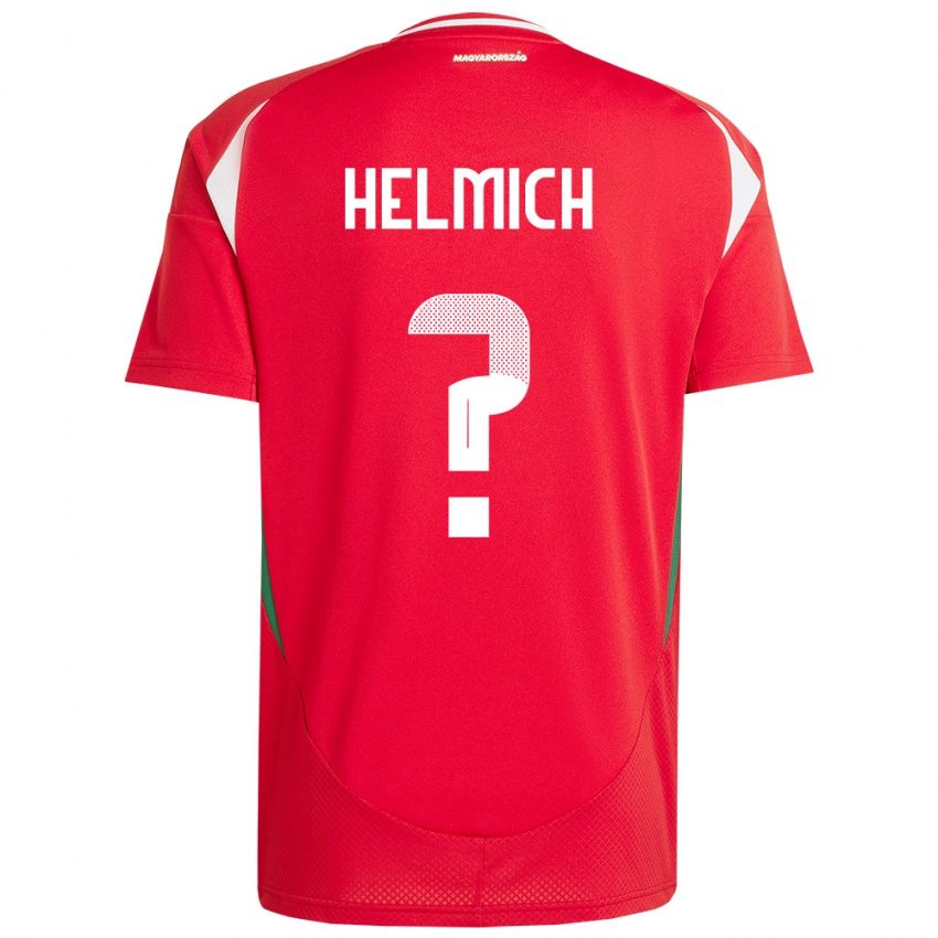 Niño Camiseta Hungría Pál Helmich #0 Rojo 1ª Equipación 24-26 La Camisa México