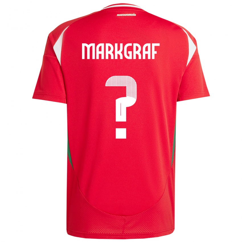 Niño Camiseta Hungría Ákos Markgráf #0 Rojo 1ª Equipación 24-26 La Camisa México