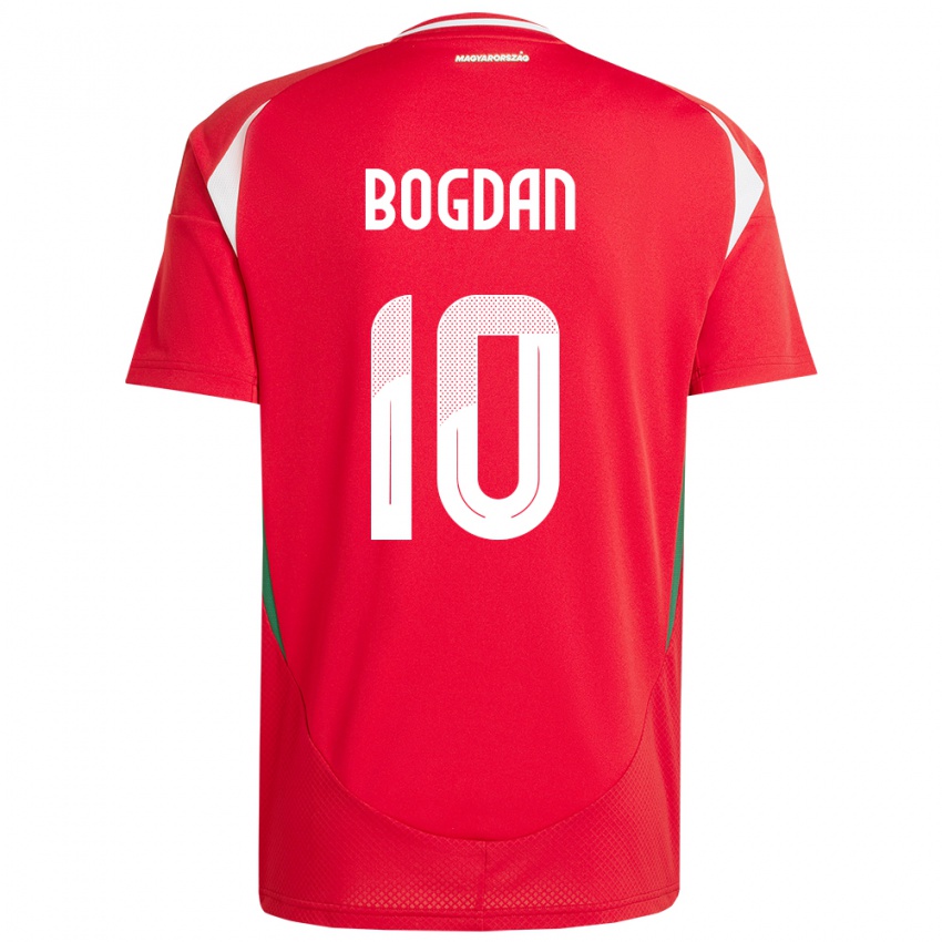 Niño Camiseta Hungría Hunor Bogdán #10 Rojo 1ª Equipación 24-26 La Camisa México