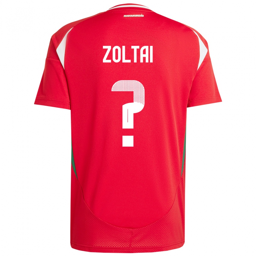 Niño Camiseta Hungría Levente Zoltai #0 Rojo 1ª Equipación 24-26 La Camisa México