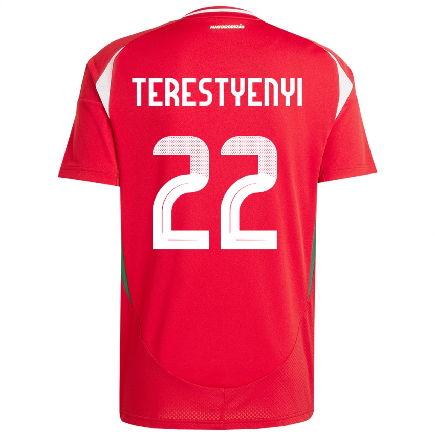 Niño Camiseta Hungría Anna Terestyényi #22 Rojo 1ª Equipación 24-26 La Camisa México