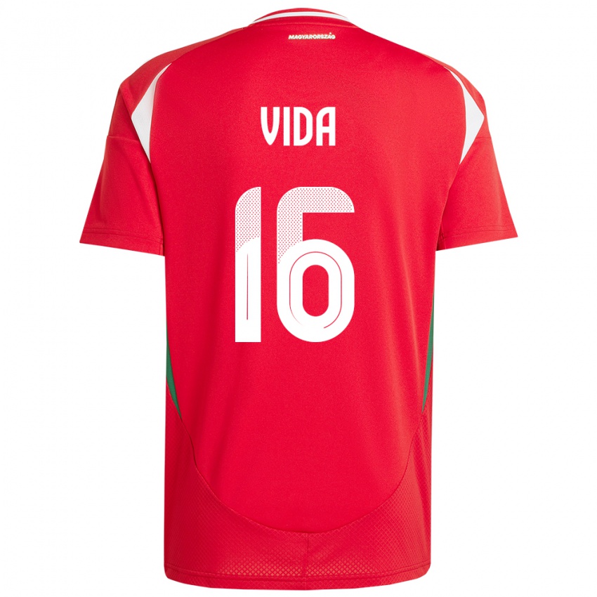 Niño Camiseta Hungría Boglárka Vida #16 Rojo 1ª Equipación 24-26 La Camisa México