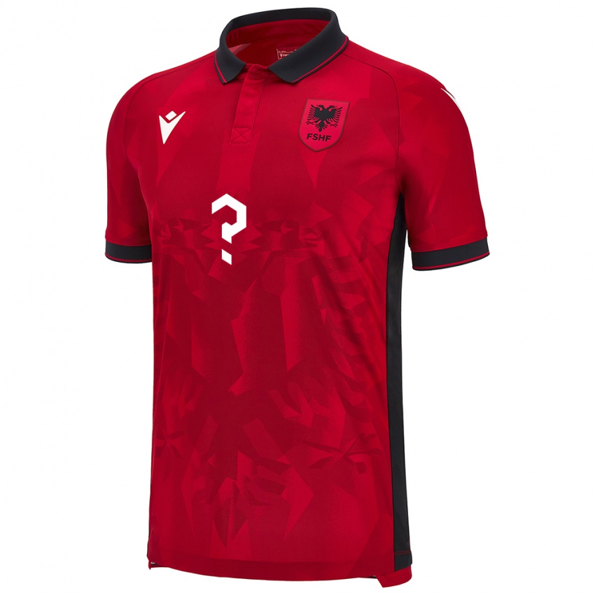 Niño Camiseta Albania Zylyf Muça #0 Rojo 1ª Equipación 24-26 La Camisa México