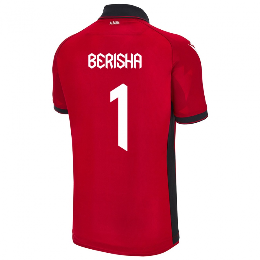 Niño Camiseta Albania Etrit Berisha #1 Rojo 1ª Equipación 24-26 La Camisa México