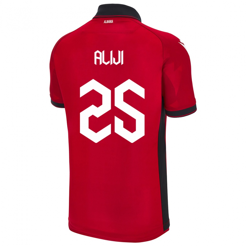 Niño Camiseta Albania Naser Aliji #25 Rojo 1ª Equipación 24-26 La Camisa México