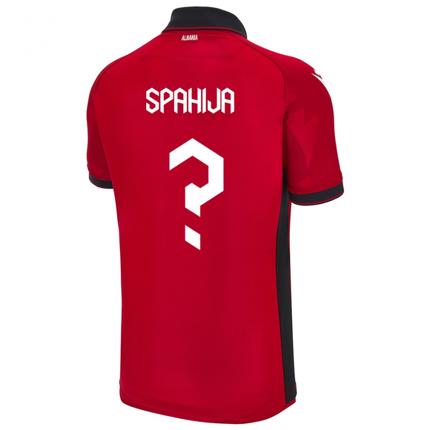 Niño Camiseta Albania Flori Spahija #0 Rojo 1ª Equipación 24-26 La Camisa México