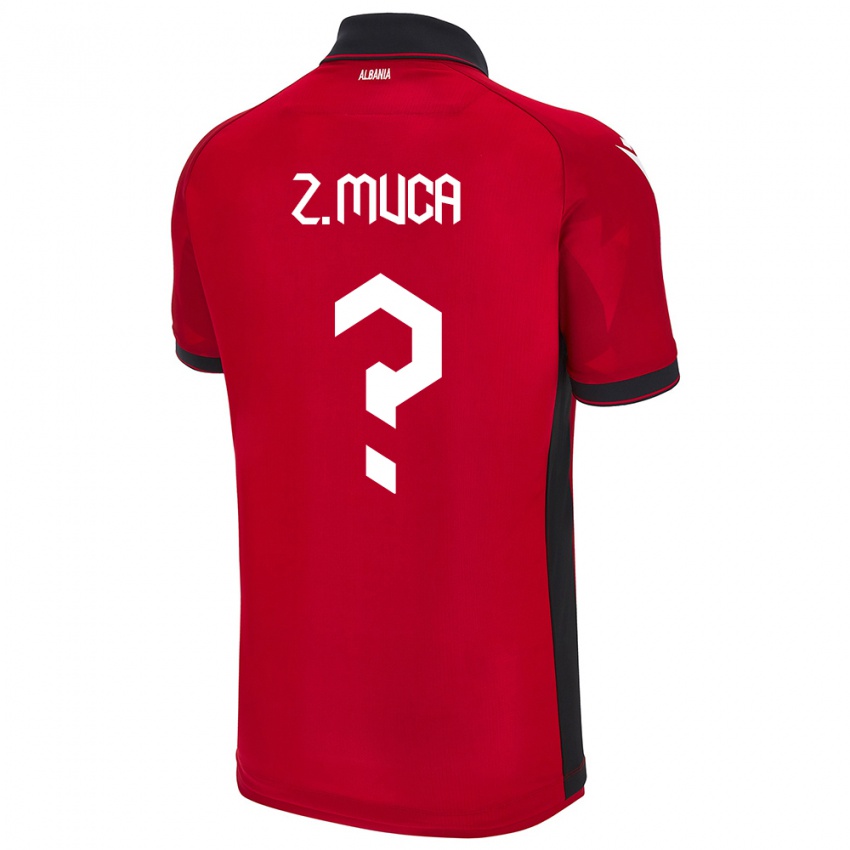 Niño Camiseta Albania Zylyf Muça #0 Rojo 1ª Equipación 24-26 La Camisa México