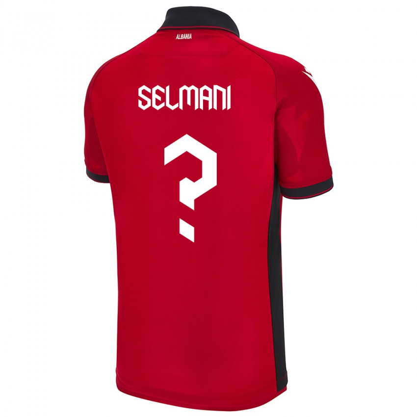 Niño Camiseta Albania Egert Selmani #0 Rojo 1ª Equipación 24-26 La Camisa México