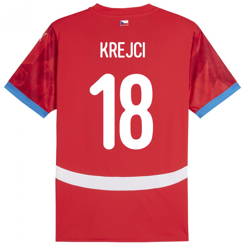 Niño Camiseta Chequia Ladislav Krejci #18 Rojo 1ª Equipación 24-26 La Camisa México