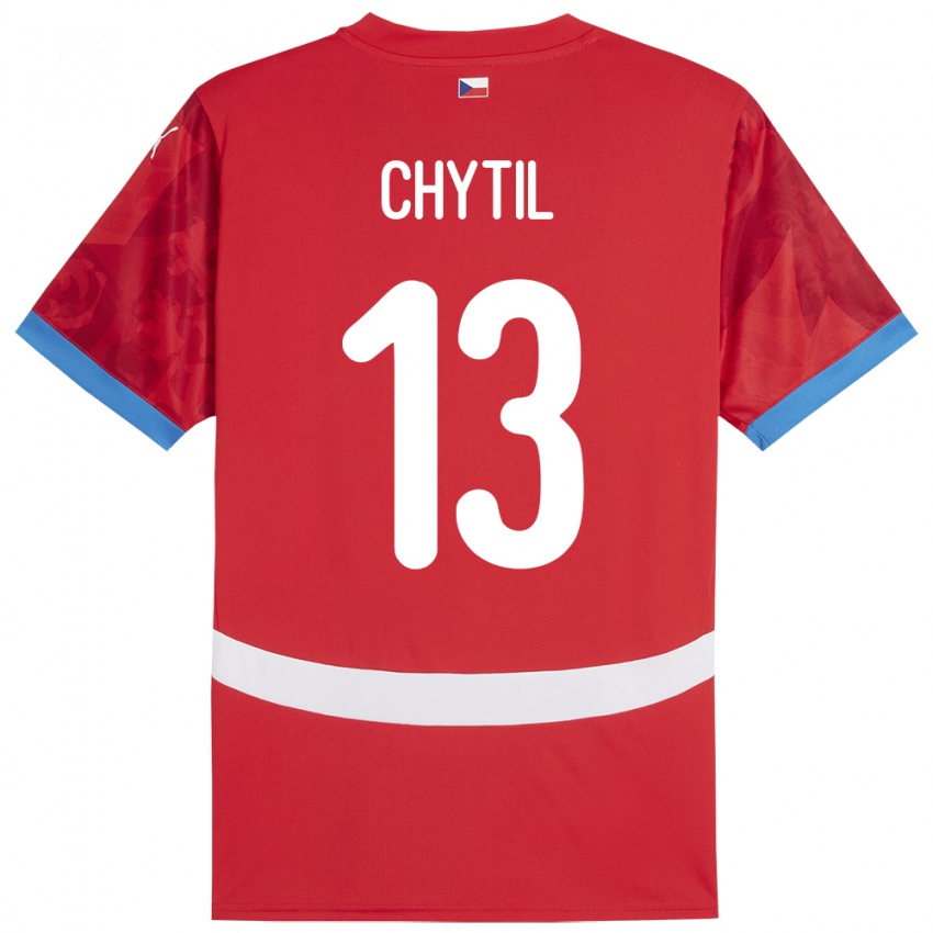 Niño Camiseta Chequia Mojmir Chytil #13 Rojo 1ª Equipación 24-26 La Camisa México