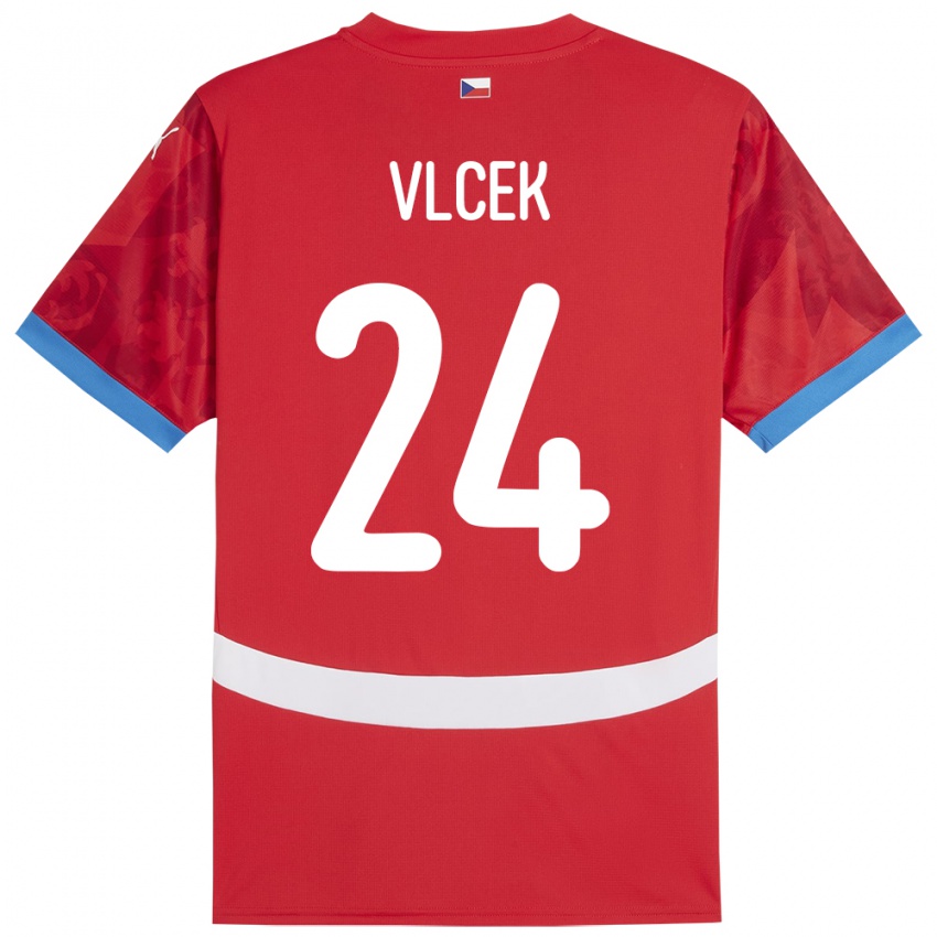 Niño Camiseta Chequia Tomas Vlcek #24 Rojo 1ª Equipación 24-26 La Camisa México