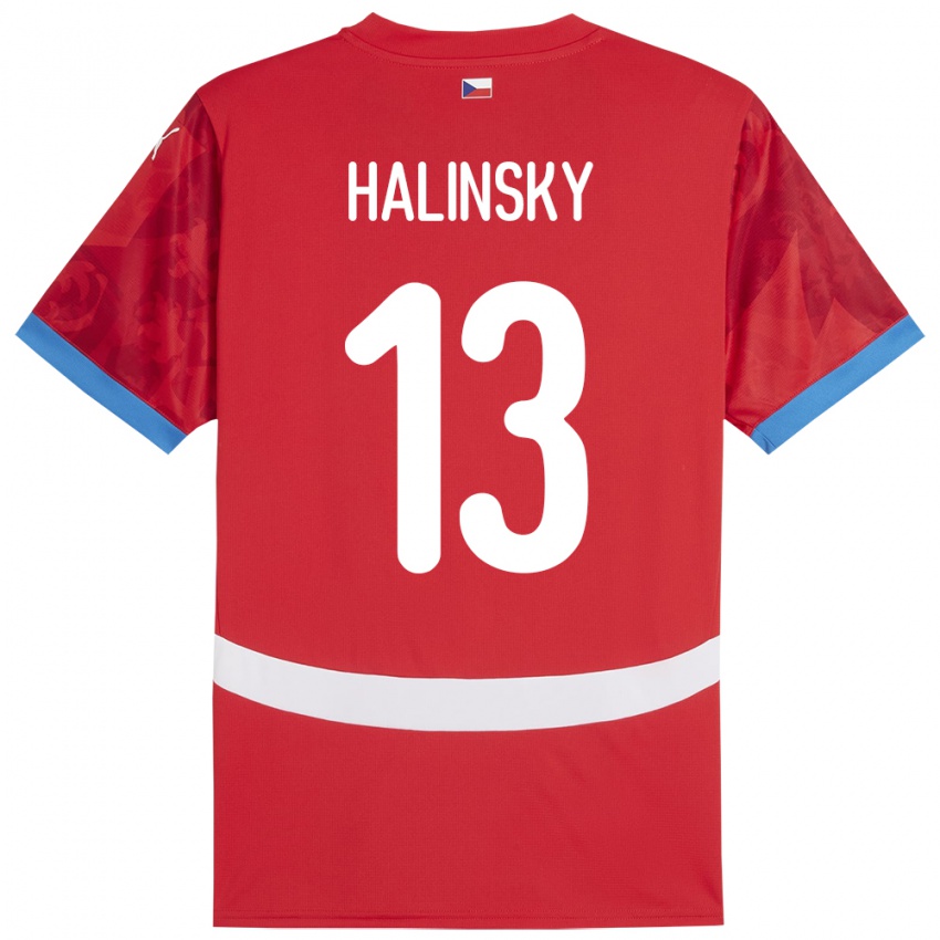 Niño Camiseta Chequia Denis Halinsky #13 Rojo 1ª Equipación 24-26 La Camisa México