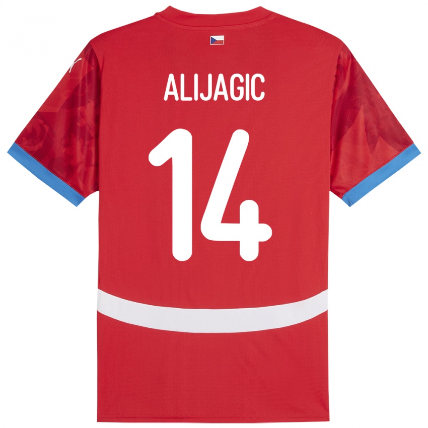 Niño Camiseta Chequia Denis Alijagic #14 Rojo 1ª Equipación 24-26 La Camisa México