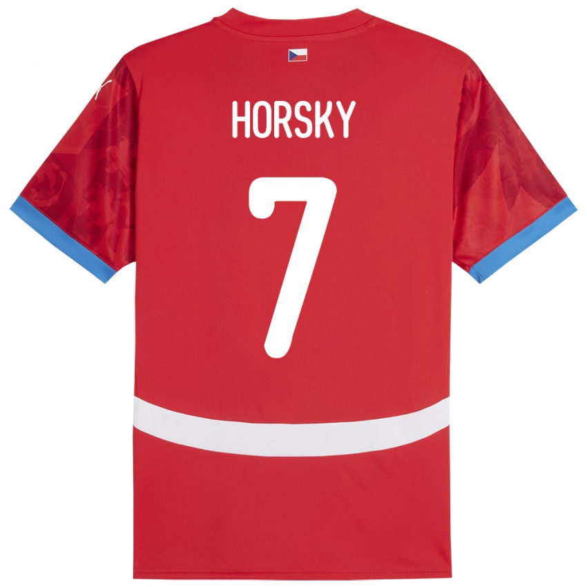 Niño Camiseta Chequia Filip Horsky #7 Rojo 1ª Equipación 24-26 La Camisa México