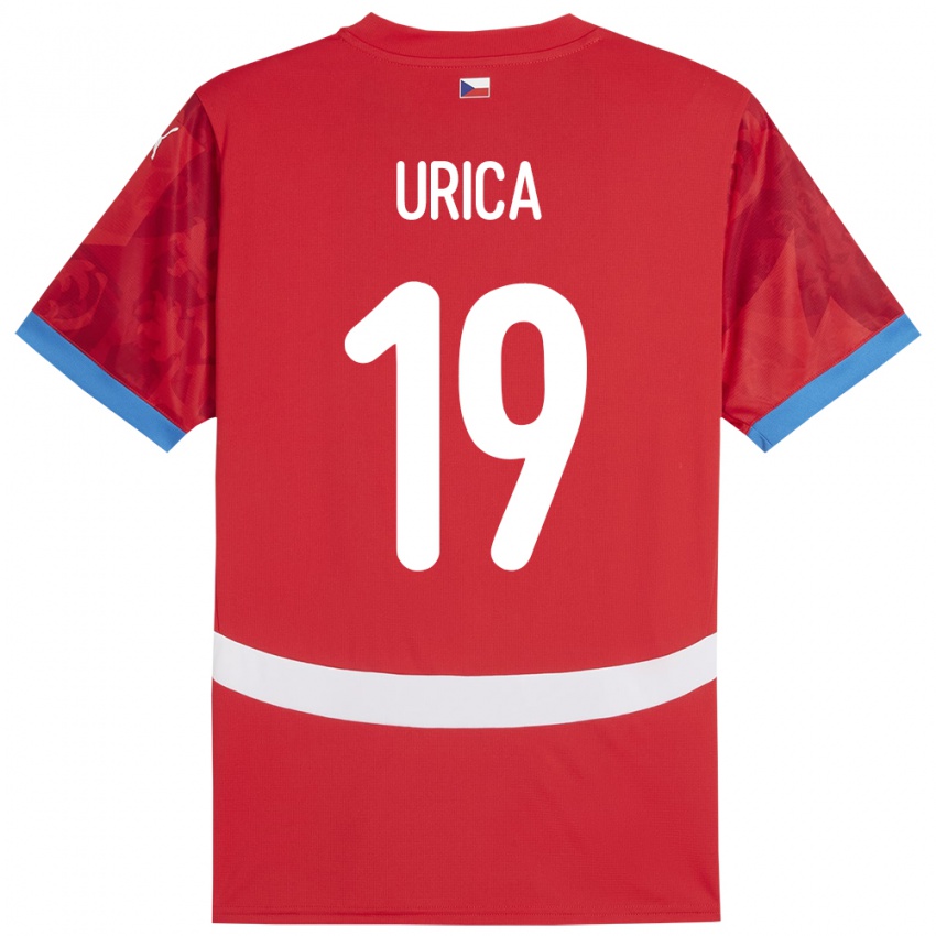Niño Camiseta Chequia Filip Urica #19 Rojo 1ª Equipación 24-26 La Camisa México