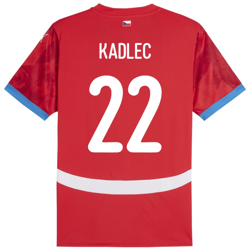 Niño Camiseta Chequia Adam Kadlec #22 Rojo 1ª Equipación 24-26 La Camisa México