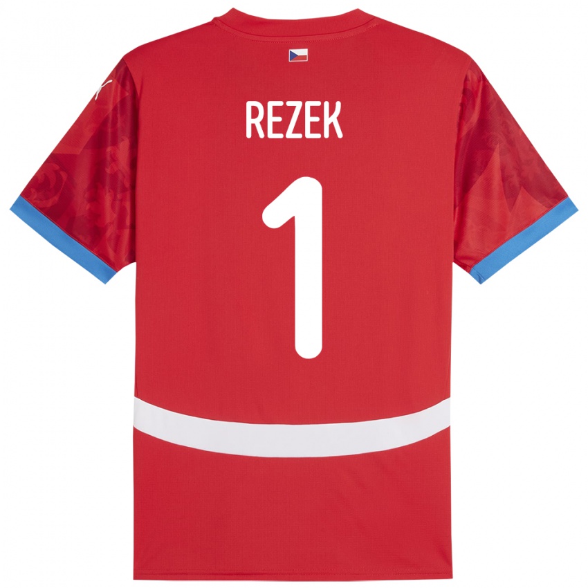 Niño Camiseta Chequia Adam Rezek #1 Rojo 1ª Equipación 24-26 La Camisa México