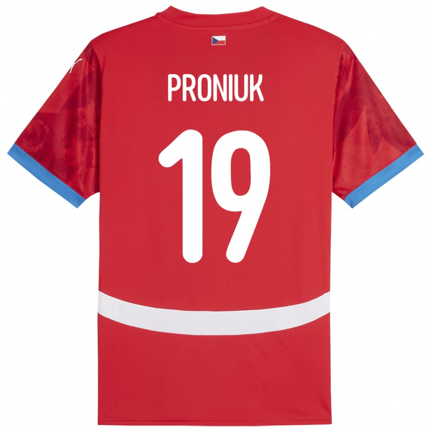 Niño Camiseta Chequia Adam Proniuk #19 Rojo 1ª Equipación 24-26 La Camisa México