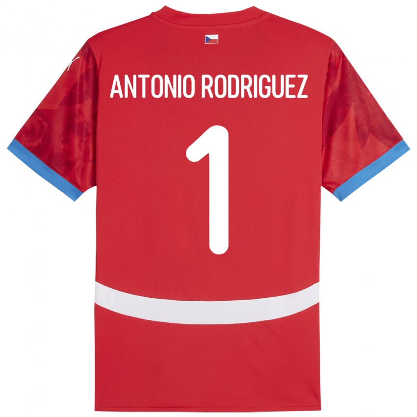 Niño Camiseta Chequia Pedro Antonio Rodriguez #1 Rojo 1ª Equipación 24-26 La Camisa México