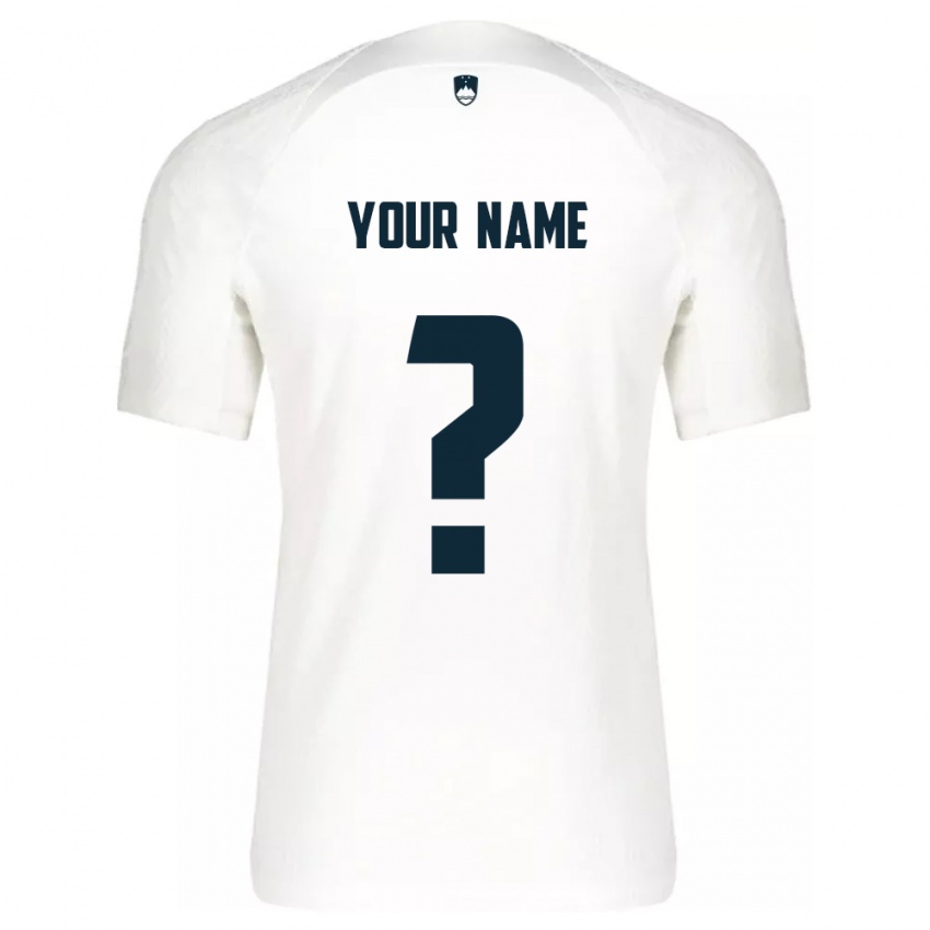 Niño Camiseta Eslovenia Su Nombre #0 Blanco 1ª Equipación 24-26 La Camisa México