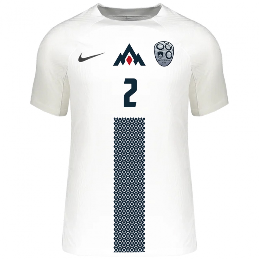 Niño Camiseta Eslovenia Zan Mesko #2 Blanco 1ª Equipación 24-26 La Camisa México