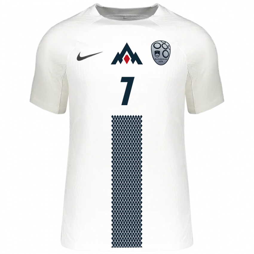 Niño Camiseta Eslovenia Jaka Premrl #7 Blanco 1ª Equipación 24-26 La Camisa México