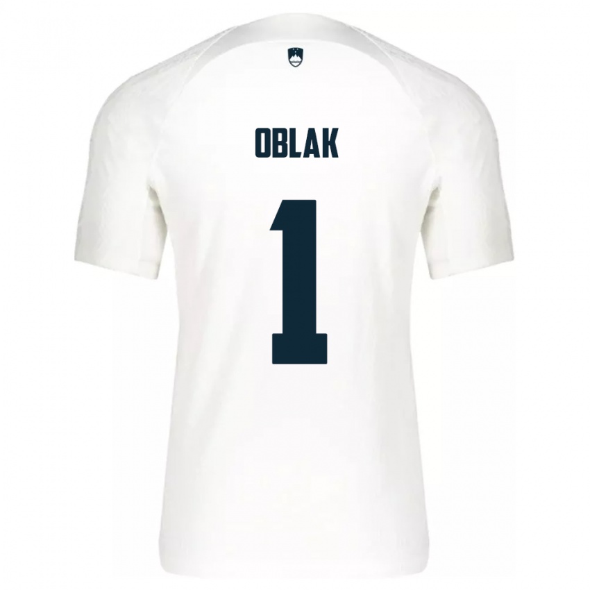 Niño Camiseta Eslovenia Jan Oblak #1 Blanco 1ª Equipación 24-26 La Camisa México