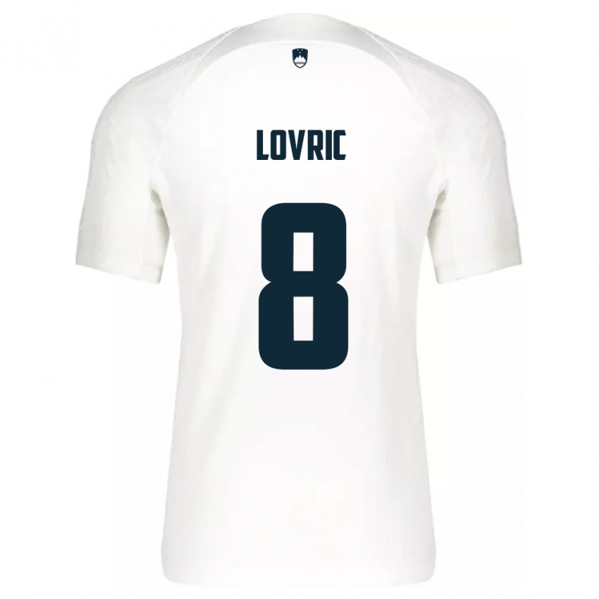 Niño Camiseta Eslovenia Sandi Lovric #8 Blanco 1ª Equipación 24-26 La Camisa México