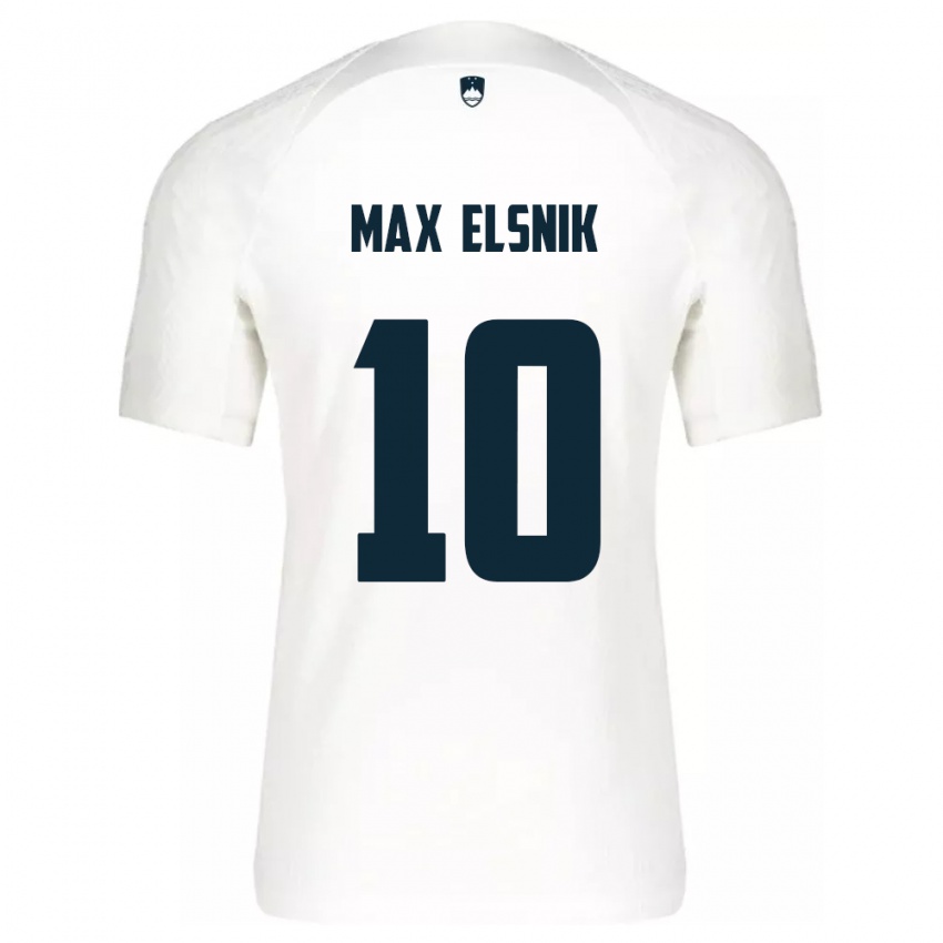 Niño Camiseta Eslovenia Timi Max Elsnik #10 Blanco 1ª Equipación 24-26 La Camisa México