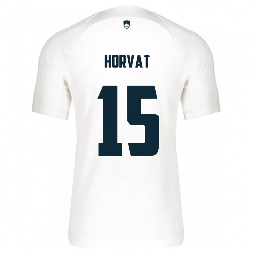 Niño Camiseta Eslovenia Tomi Horvat #15 Blanco 1ª Equipación 24-26 La Camisa México