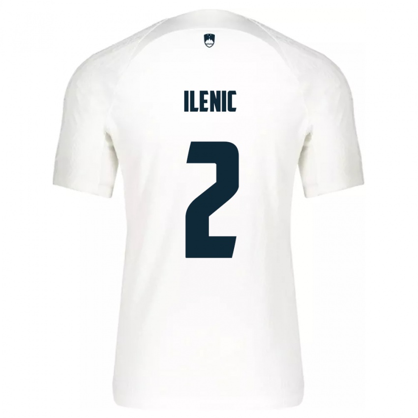 Niño Camiseta Eslovenia Mitja Ilenic #2 Blanco 1ª Equipación 24-26 La Camisa México