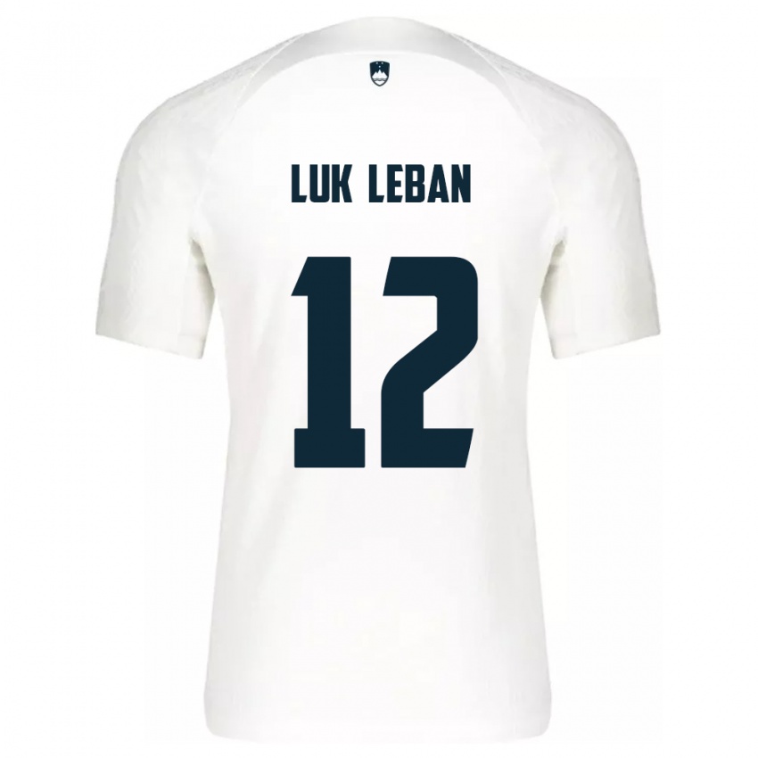 Niño Camiseta Eslovenia Zan Luk Leban #12 Blanco 1ª Equipación 24-26 La Camisa México