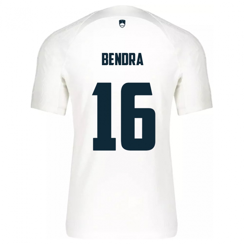 Niño Camiseta Eslovenia Kristjan Bendra #16 Blanco 1ª Equipación 24-26 La Camisa México